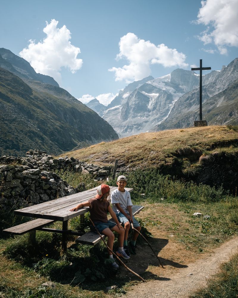 Color grading in the montains