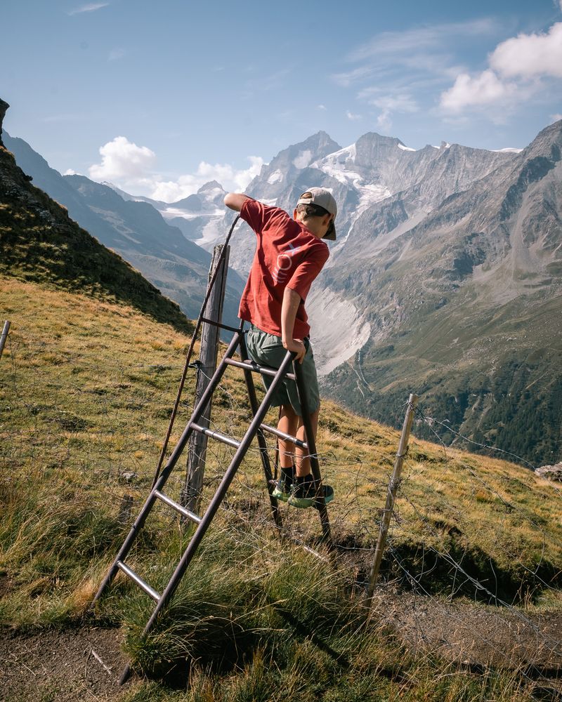Color grading in the montains