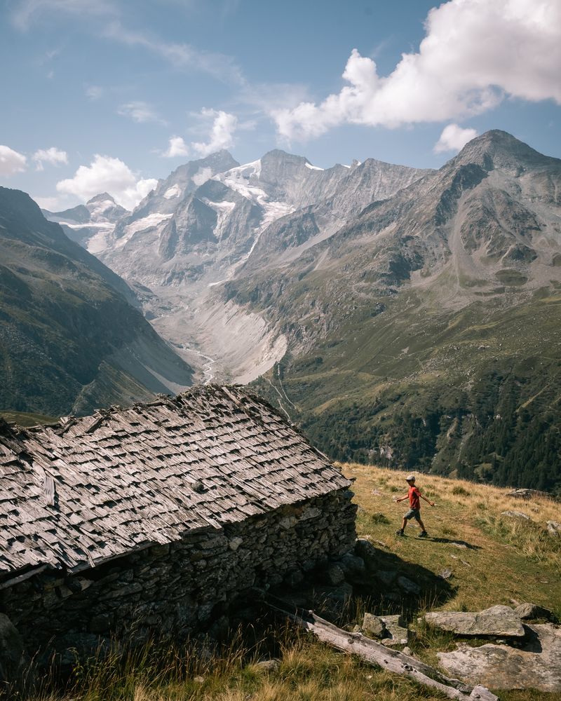 Color grading in the montains