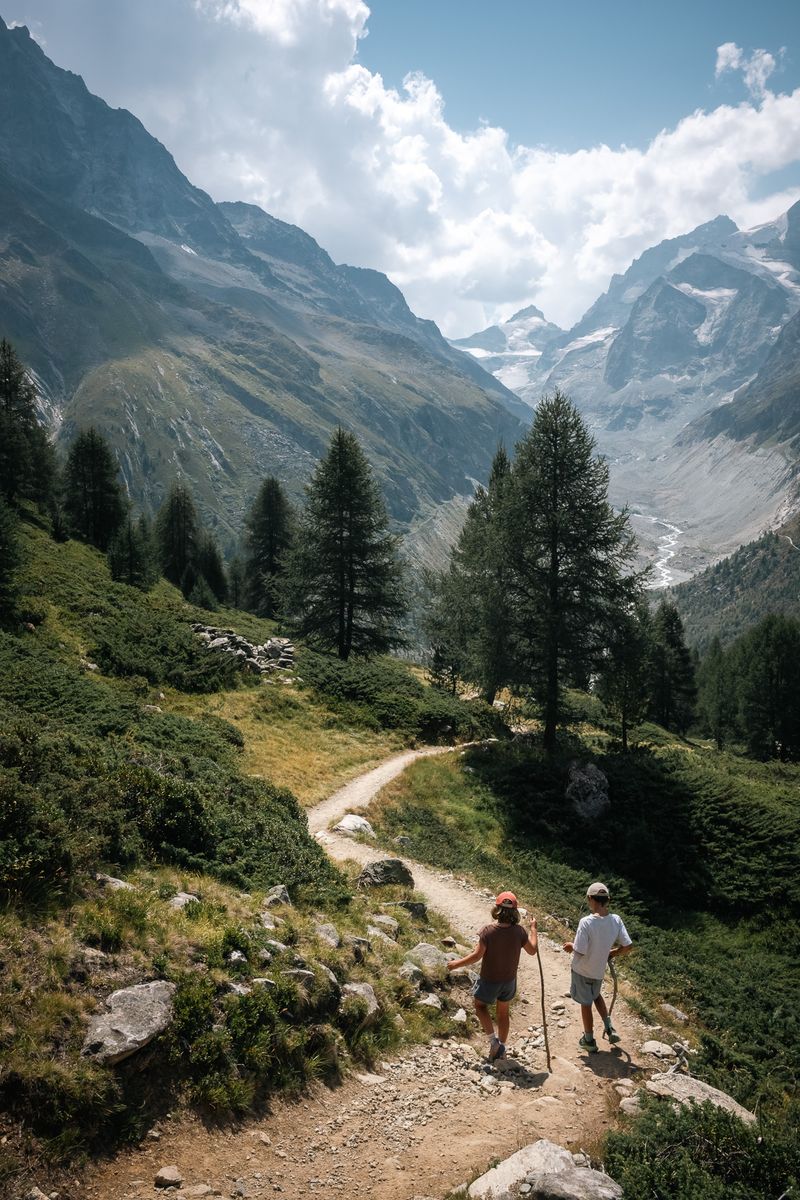 Color grading in the montains